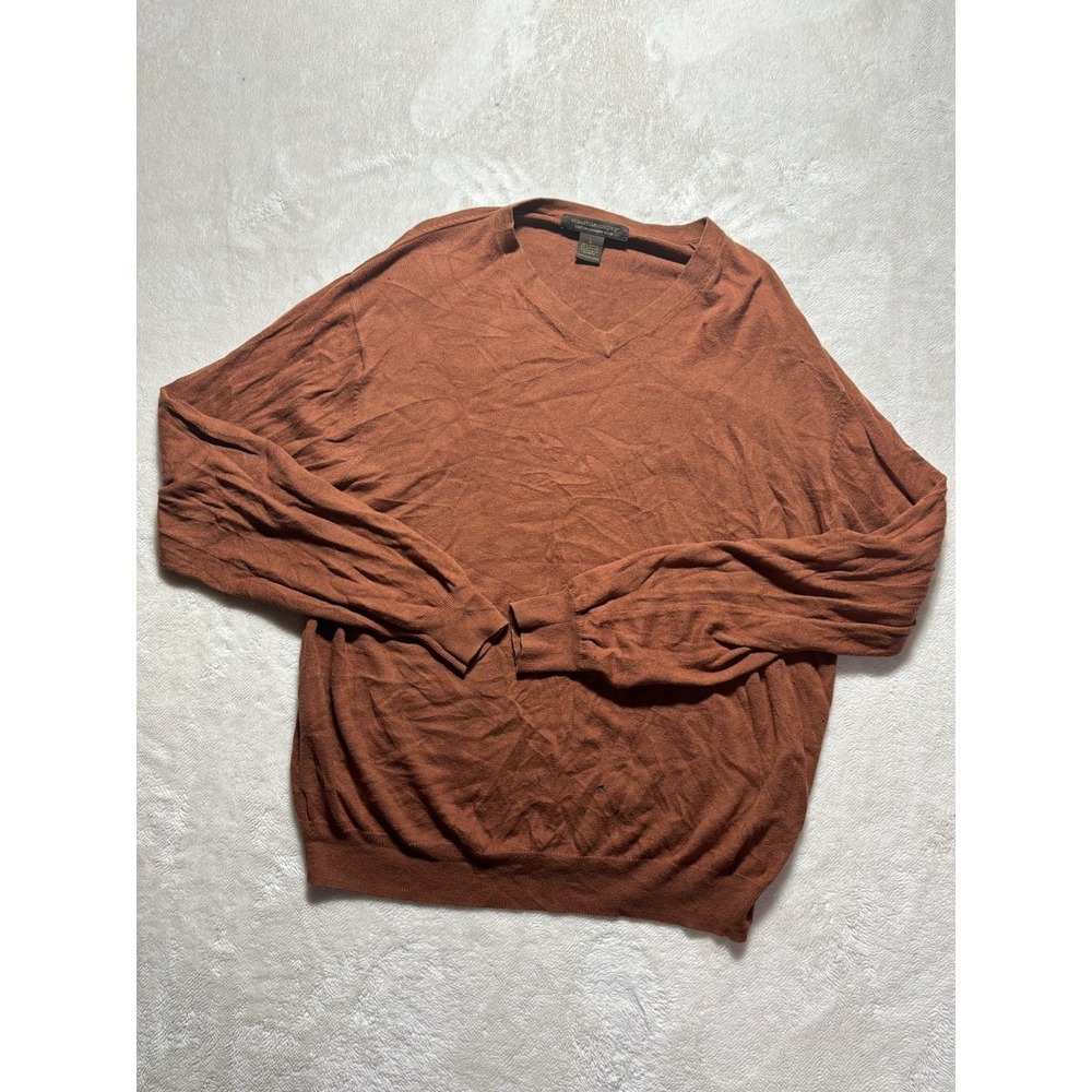 Sebastian Cooper Cashmere Blend Long Sleeve Sweater Size Large